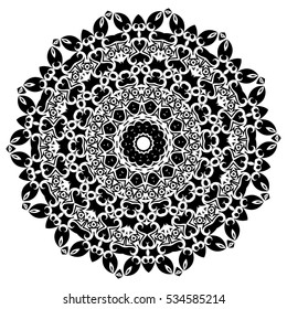 Mandala. Ethnic decorative elements.  Vintage decorative elements. Oriental pattern illustration. Islam, Arabic, Indian, turkish, pakistan, chinese, ottoman motifs