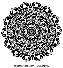 Mandala. Ethnic decorative elements.  Vintage decorative elements. Oriental pattern illustration. Islam, Arabic, Indian, turkish, pakistan, chinese, ottoman motifs