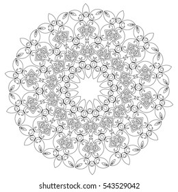 Mandala. Ethnic decorative elements.  Vintage decorative elements. Oriental pattern illustration. Islam, Arabic, Indian, turkish, pakistan, chinese, ottoman motifs