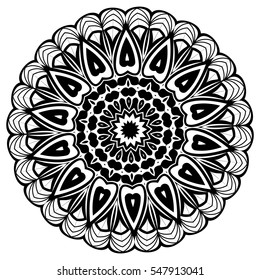 Mandala. Ethnic decorative elements.  Vintage decorative elements. Oriental pattern illustration. Islam, Arabic, Indian, turkish, pakistan, chinese, ottoman motifs