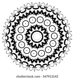 Mandala. Ethnic decorative elements.  Vintage decorative elements. Oriental pattern illustration. Islam, Arabic, Indian, turkish, pakistan, chinese, ottoman motifs