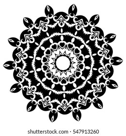 Mandala. Ethnic decorative elements.  Vintage decorative elements. Oriental pattern illustration. Islam, Arabic, Indian, turkish, pakistan, chinese, ottoman motifs