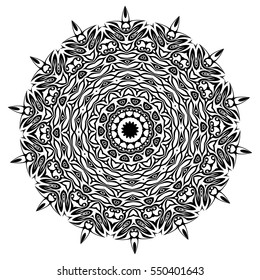 Mandala. Ethnic decorative elements.  Vintage decorative elements. Oriental pattern illustration. Islam, Arabic, Indian, turkish, pakistan, chinese, ottoman motifs