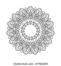 Mandala. ethnic decorative round ornament. vector illustration