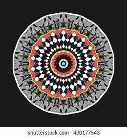 Mandala. Ethnic Indian Magic Symbol. Eco design.