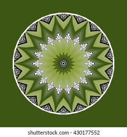 Mandala. Ethnic Indian Magic Symbol. Eco design.