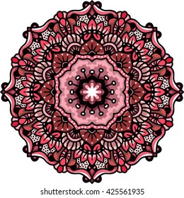 Mandala, ethnic ornament. Vector decorative elements. Hand drawn.