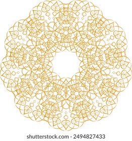 Mandala. Ethnic round ornament.. Mehendi meditation yoga henna theme.