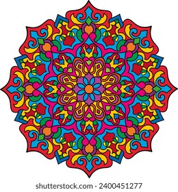 Mandala. Ethnic round ornament. Vector illustration.