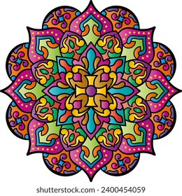 Mandala. Ethnic round ornament. Vector illustration.