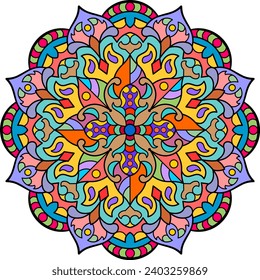 Mandala. Ethnic round ornament. Vector illustration.