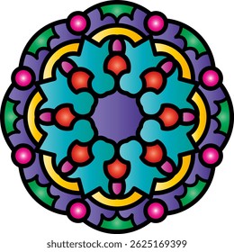 Mandala. Ethnic round ornament. Vector illustration.