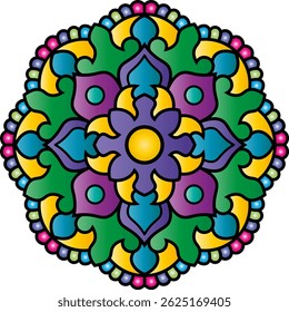 Mandala. Ethnic round ornament. Vector illustration.