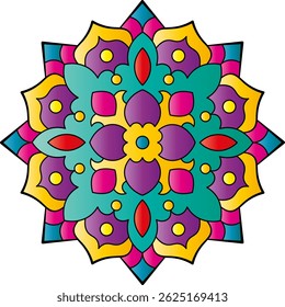 Mandala. Ethnic round ornament. Vector illustration.
