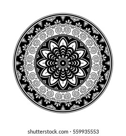 Mandala. Ethnic round ornament. Vector art