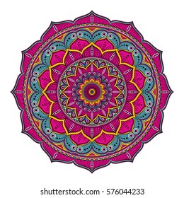 Mandala. Ethnic round ornament. Vector art