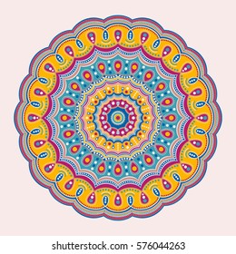 Mandala. Ethnic round ornament. Vector art