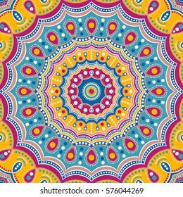 Mandala. Ethnic round ornament. Vector art