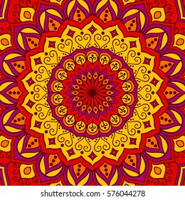 Mandala. Ethnic round ornament. Vector art