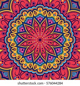 Mandala. Ethnic round ornament. Vector art