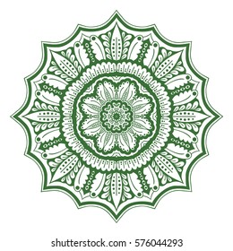 Mandala. Ethnic round ornament. Vector art