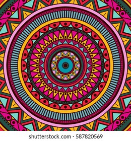 Mandala. Ethnic round ornament. Vector art