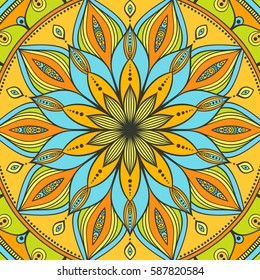 Mandala. Ethnic round ornament. Vector art
