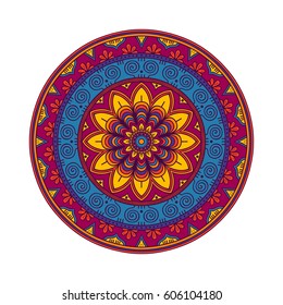 Mandala. Ethnic round ornament. Vector art