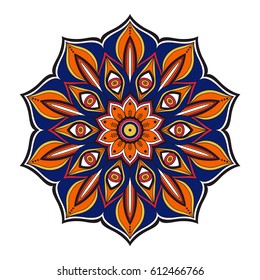 Mandala. Ethnic round ornament. Vector art