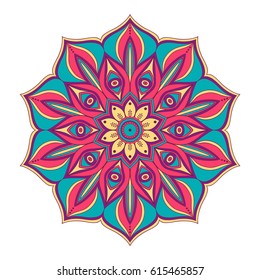 Mandala. Ethnic round ornament. Vector art