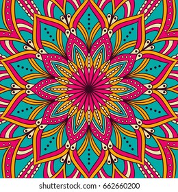 Mandala. Ethnic round ornament. Vector art