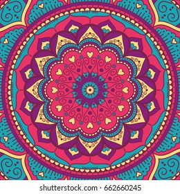 Mandala. Ethnic round ornament. Vector art