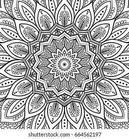 Mandala. Ethnic round ornament. Vector art