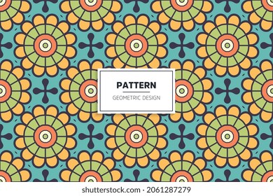 diseño de patrón ininterrumpido de la etnia mandala