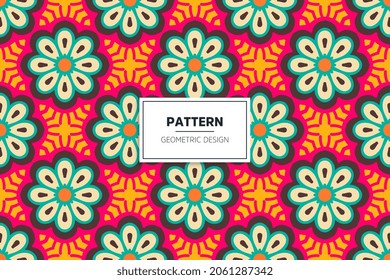 mandala ethnic seamless pattern design