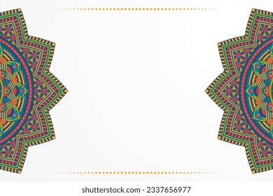 Diseño de fondo de estilo étnico Mandala