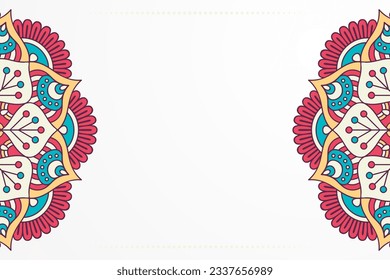 Mandala Ethnischer Hintergrund-Design