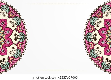 Diseño de fondo de estilo étnico Mandala