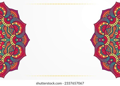 Diseño de fondo de estilo étnico Mandala