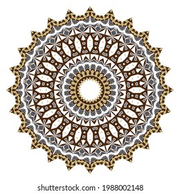 Mandala. Ethnicity round Greco Roman ornament. 