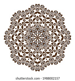 Mandala. Ethnicity round Greco Roman ornament. 