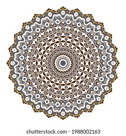 Mandala. Ethnicity round Greco Roman ornament. 