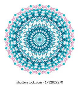 Mandala. Ethnicity round ornament. Ethnic Boho-Chic style. Elements for invitation cards, brochures, covers. Oriental circular pattern. Arabic, Islamic, moroccan, asian, indian native motifs.