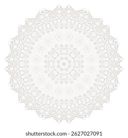 Mandala. Ethnicity round ornament. Ethnic style. Elements for invitation card. Oriental circular pattern, lace background. Cards,brochures,covers. Arabic, Islamic,asian, indian native african motifs