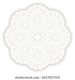 Mandala. Ethnicity round ornament. Ethnic style. Elements for invitation card. Oriental circular pattern, lace background. Cards,brochures,covers. Arabic, Islamic,asian, indian native african motifs