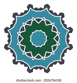 Mandala. Ethnicity turkish round ornament. Ethnic style. Elements for invitation cards, brochures, covers. Oriental circular pattern. Arabic, Islamic, moroccan, asian, indian native african motifs.