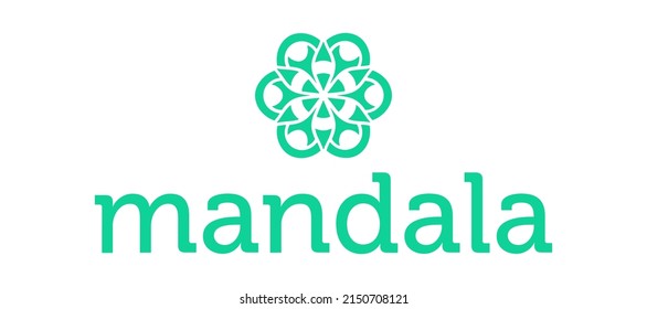 Mandala Exchange Token cryptocurrency with symbol MDX logo with typography. Crypto logotype vector illustration of digital currency brand. 