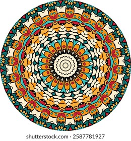 Mandala Featuring Abstract Artistic Elements