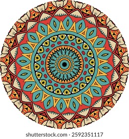 Mandala Featuring Abstract Artistic Elements