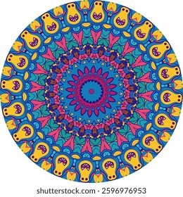 Mandala Featuring Abstract Artistic Elements